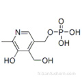 3,4-pyridinediméthanol, 5-hydroxy-6-méthyl-, 3- (dihydrogénophosphate) CAS 447-05-2